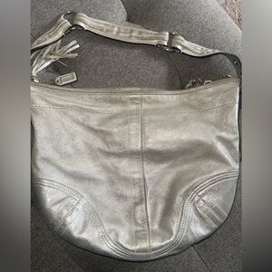 Coach Soho Metallic Leather Hobo Shoulder Bag